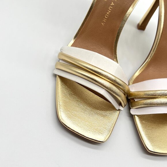 Chinese Laundry Womens Size 9.5 Jasmine Metallic Gold Heels Dress Sandals Shoes - Picture 4 of 16